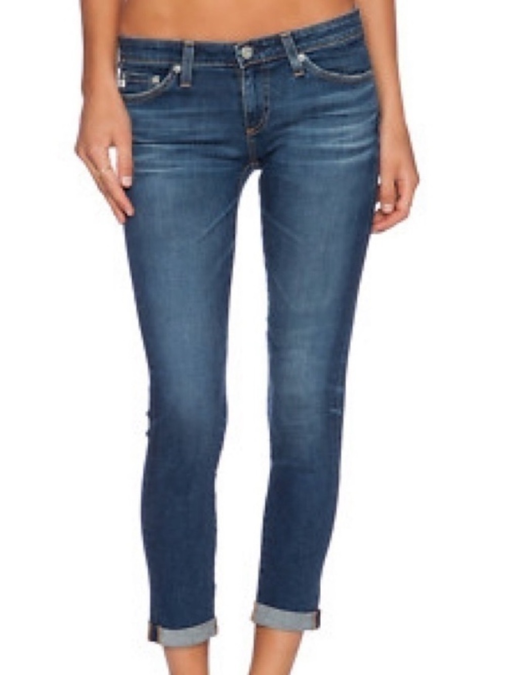 AG JEANS➕The Stilt Cigarette Roll-Up Jeans